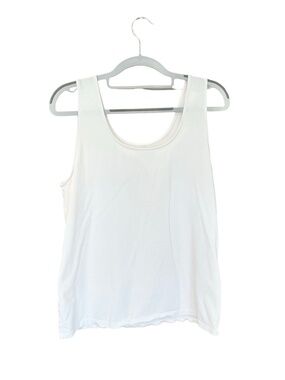 Ann Taylor Factory White Cotton Tank Top XL